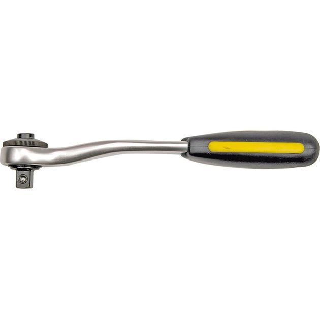 Тріщатка VOREL 3/8", вигнута, L=200 мм, 72T, CrV, фото , изображение 2 | SNABZHENIE.com.ua Тріщатка VOREL 3/8", вигнута, L=200 мм, 72T, CrV, фото , изображение 2 | SNABZHENIE.com.ua