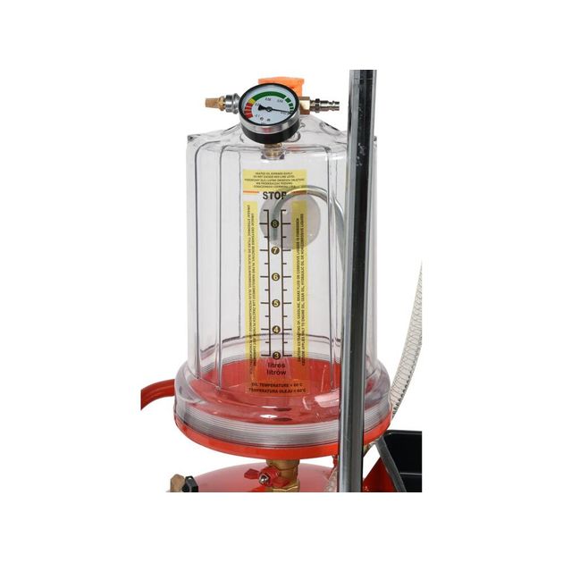 Устрій для слива масла на колесах пневматичний YATO 90л, фото , зображення 8 | SNABZHENIE.com.ua