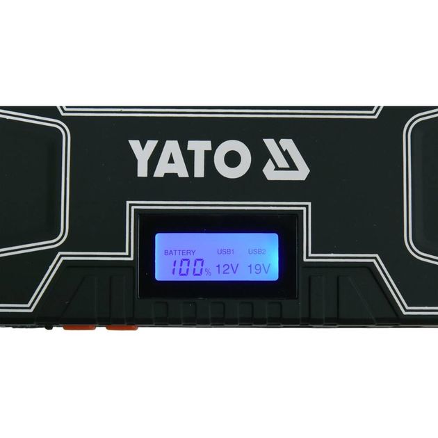 Пускова-зарядна батарея Li-Pol YATO 12000 мАг, 300/500 А, живлення через USB: 5В, 2А, фото , зображення 5 | SNABZHENIE.com.ua