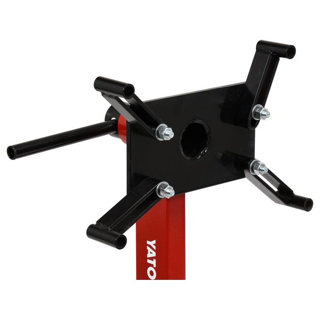 Тележка для монтажу двигунів YATO з обертовим кріпленням на металевих колесах макс. вага 450 кг (YT-55570), фото , зображення 2 | SNABZHENIE.com.ua Тележка для монтажу двигунів YATO з обертовим кріпленням на металевих колесах макс. вага 450 кг (YT-55570), фото , зображення 2 | SNABZHENIE.com.ua