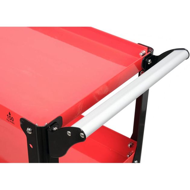 Візок YATO 3-рівневий на 4 колесах, макс. навантаження 150 кг, фото , изображение 6 | SNABZHENIE.com.ua