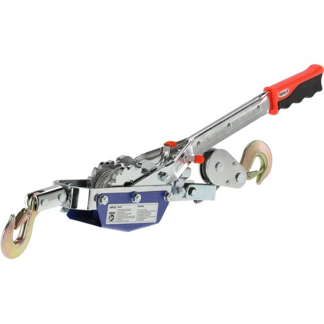 Лебедка механическая YATO 1300 кг, канат 3 м (YT-5913), фото , изображение 5 | SNABZHENIE.com.ua