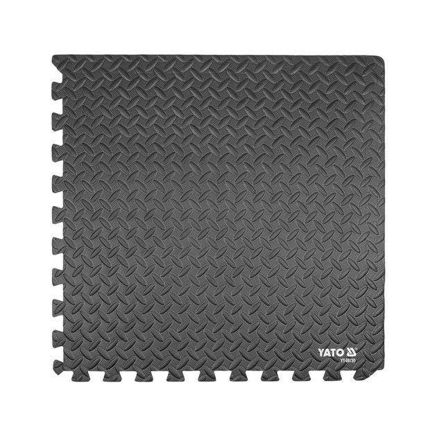 Килимки YATO підстилкові 60x60 см, 12 мм, 6 шт., з'єднуються «ластівковим хвостом», фото , изображение 5 | SNABZHENIE.com.ua