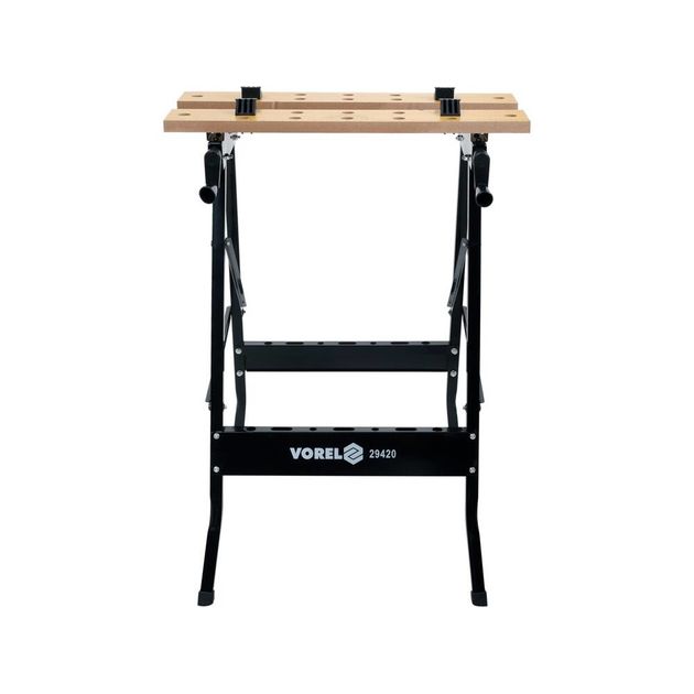 Столик монтерський розкладний VOREL 760х560 мм, поверхня- 560x 100x 18 мм, макс. навантаж.-70 кг [1], фото , зображення 2 | SNABZHENIE.com.ua