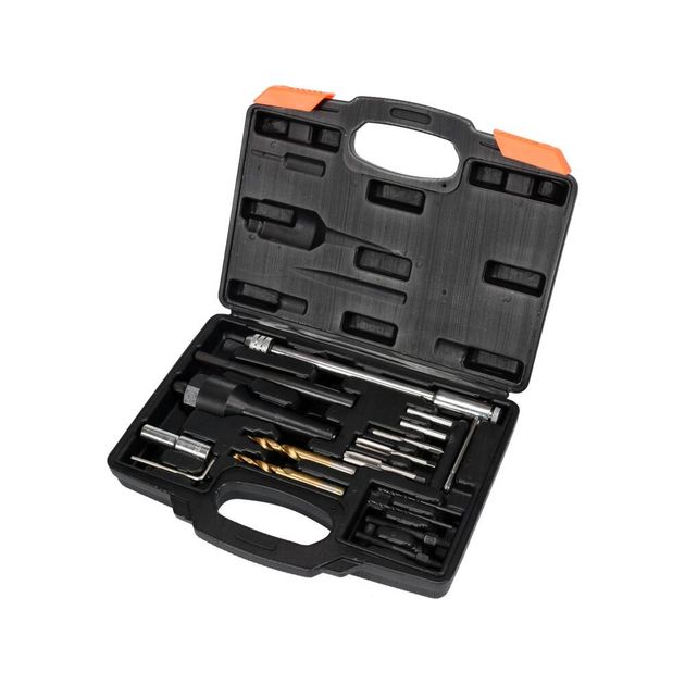 Комплект инструментов YATO 3/8 для удаления свечей накаливания, 16 шт, фото , изображение 2 | SNABZHENIE.com.ua