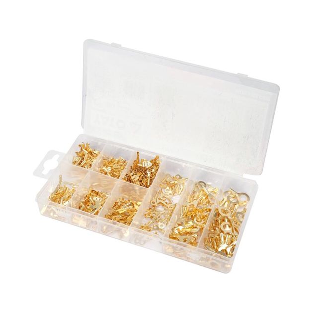 Клеммные контакты для электропроводников YATO, 3 вида, 450 шт., фото , изображение 2 | SNABZHENIE.com.ua