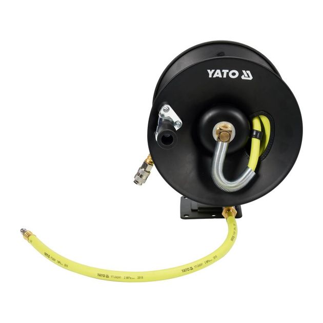 Шланг пневматический ПВХ 15м на катушке YATO, 9,5 мм, 20 Bar, фото , изображение 2 | SNABZHENIE.com.ua