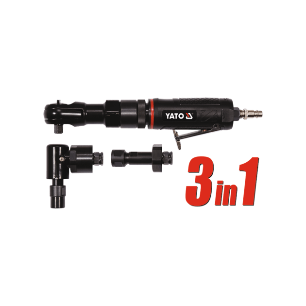 Шлифмашинки угловая и прямая YATO 1/2" пневматические, кейс, 3 шт, фото , изображение 4 | SNABZHENIE.com.ua