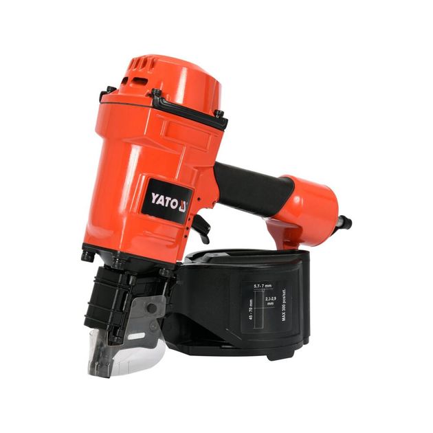 Пневматичний гвоздезабивний пістолет YATO для гвоздів t = 2.3-2.9 мм, h = 45-70 мм, 8 Bar (YT-09213), фото , зображення 2 | SNABZHENIE.com.ua Пневматичний гвоздезабивний пістолет YATO для гвоздів t = 2.3-2.9 мм, h = 45-70 мм, 8 Bar (YT-09213), фото , зображення 2 | SNABZHENIE.com.ua