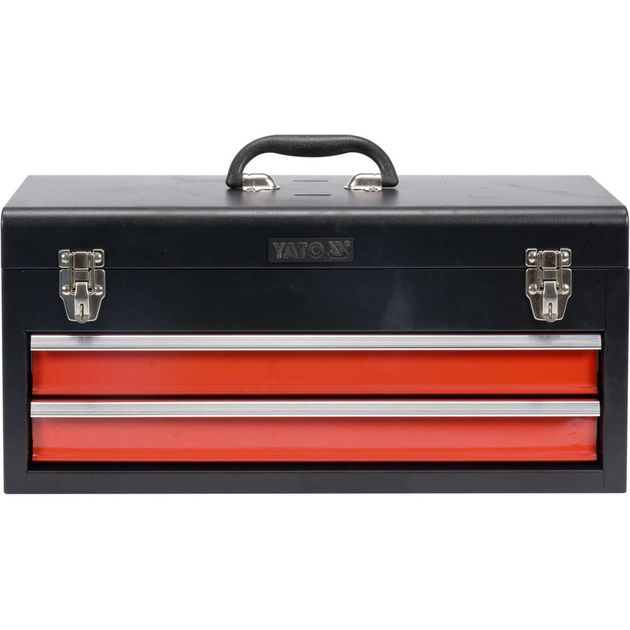Металлический ящик для инструмента YATO с 2 ящиками, 218x255x520 мм, фото , изображение 5 | SNABZHENIE.com.ua Металлический ящик для инструмента YATO с 2 ящиками, 218x255x520 мм, фото , изображение 5 | SNABZHENIE.com.ua