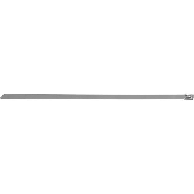 Хомут зажимний з нержавіючої сталі YATO 4.6 х 250 мм, к-во 100 шт (YT-70562), фото , зображення 2 | SNABZHENIE.com.ua