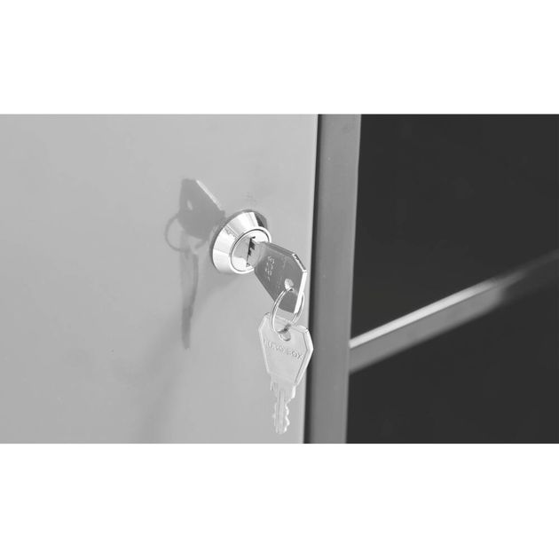 Настенная шкаф для мастерской VOREL, 1580 х 265 х 630 мм, из металла, фото , изображение 11 | SNABZHENIE.com.ua