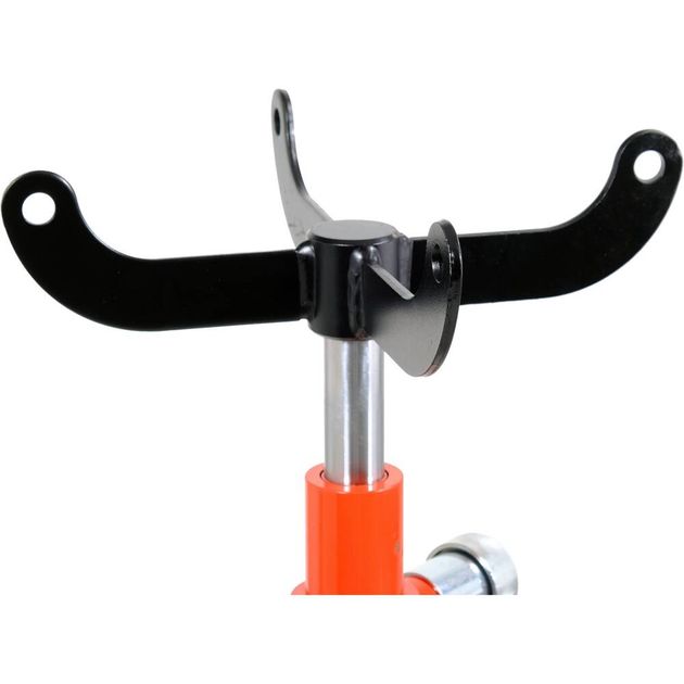 Підіймач коробок передач авто гідравлічний YATO, навантаження 500 кг, h= 1100-1900 мм, на колесах, фото , зображення 2 | SNABZHENIE.com.ua