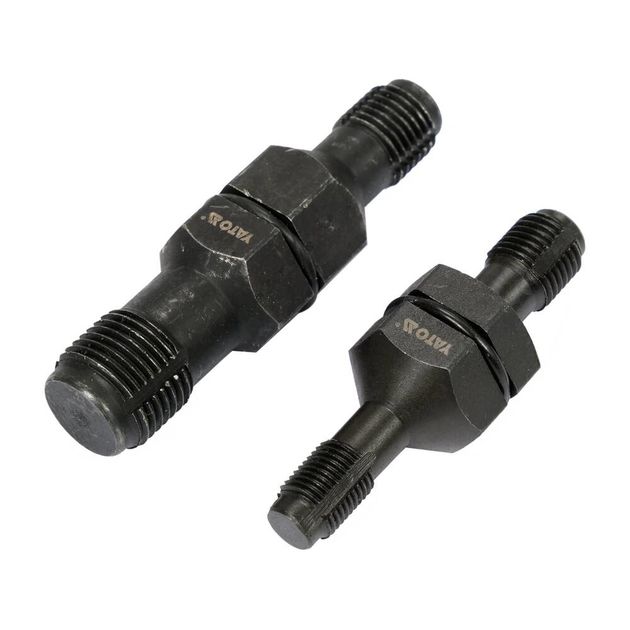 Набір для ремонту різьби свічок запалювання YATO: M10x1 мм, M12x1,25 мм, M14x1,5 мм, M18x1,5 мм, 2 шт., фото , зображення 2 | SNABZHENIE.com.ua