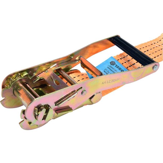 Пас для кріплення багажу з тріщаткою VOREL : сила натягу- 2000/4000 daN, 10 м х 50 мм [6], фото , зображення 2 | SNABZHENIE.com.ua