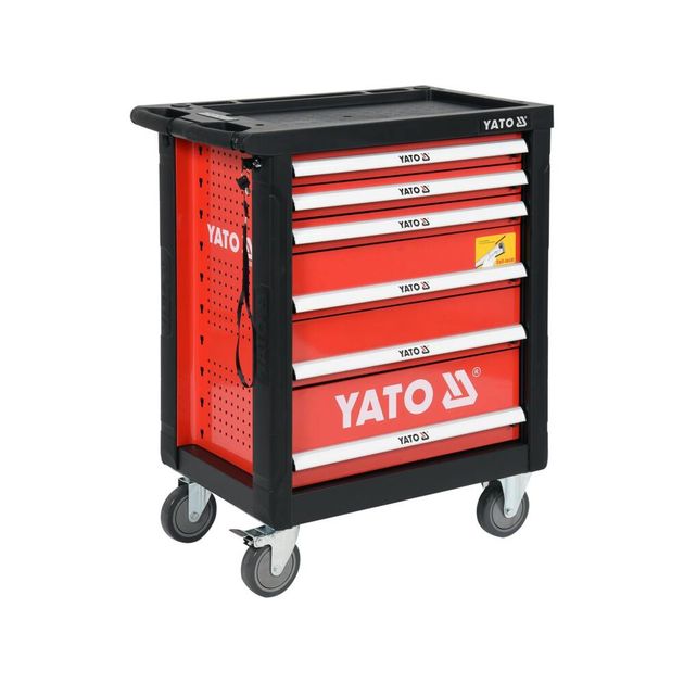 Шкаф с инструментами YATO на колесах, 6 ящиков, 185 шт (YT-55307), фото , изображение 2 | SNABZHENIE.com.ua Шкаф с инструментами YATO на колесах, 6 ящиков, 185 шт (YT-55307), фото , изображение 2 | SNABZHENIE.com.ua
