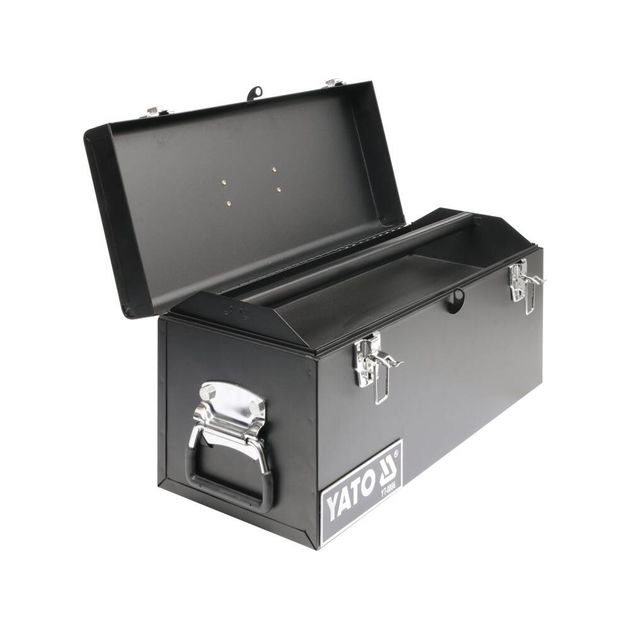 Металлический ящик для инструмента YATO 510x220x240 мм (YT-0886), фото , изображение 2 | SNABZHENIE.com.ua