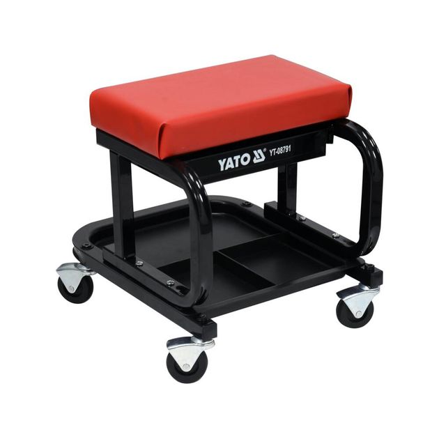 Табурет на колесах YATO з ящиками, 440 x 360 x 390 мм, 150 кг (YT-08791), фото , зображення 8 | SNABZHENIE.com.ua Табурет на колесах YATO з ящиками, 440 x 360 x 390 мм, 150 кг (YT-08791), фото , зображення 8 | SNABZHENIE.com.ua