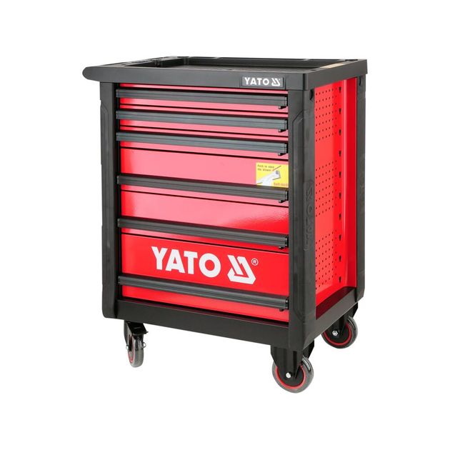 Шкаф-тележка для інструментів YATO з 6 ящиками, 958 x 766 x 465 мм (YT-0902), фото , зображення 2 | SNABZHENIE.com.ua Шкаф-тележка для інструментів YATO з 6 ящиками, 958 x 766 x 465 мм (YT-0902), фото , зображення 2 | SNABZHENIE.com.ua