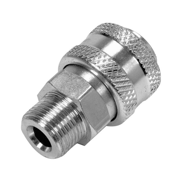 Соединение VOREL с внешней резьбой 3/8" Швидкорознімне, фото , изображение 2 | SNABZHENIE.com.ua