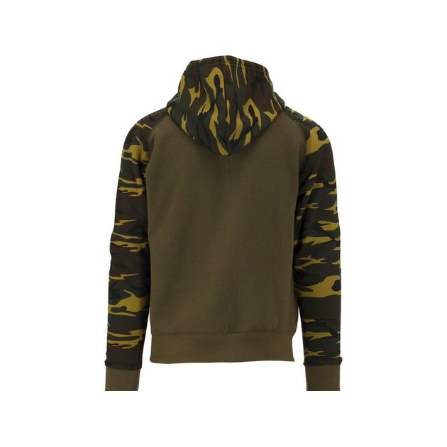 Худі з капюшоном і блискавкою YATO, розмір XL, 2 кишені, колір хакі; матеріал: 80% бавовна, 20% поліестер., фото , зображення 6 | SNABZHENIE.com.ua