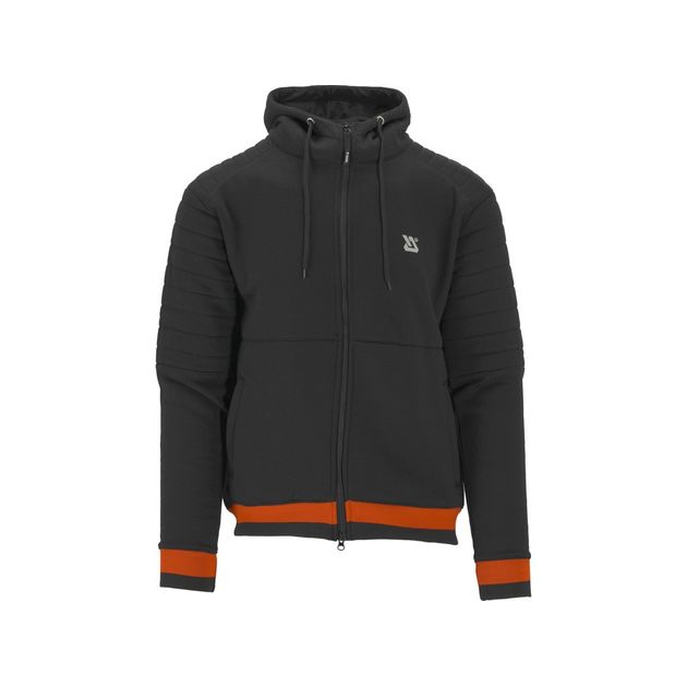 Худі з капюшоном і блискавкою YATO, розмір XXL, 2 кишені, чорне з червоним; матеріал: 80% бавовна, 20% поліестер., фото , зображення 4 | SNABZHENIE.com.ua