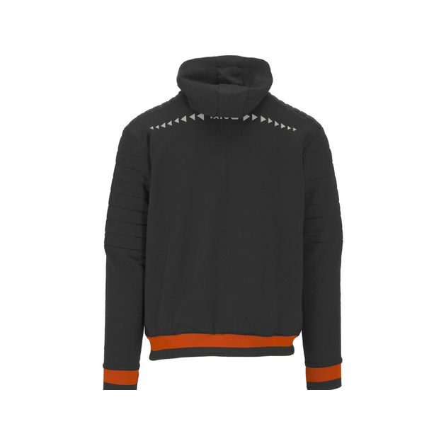 Худі з капюшоном і блискавкою YATO, розмір XXL, 2 кишені, чорне з червоним; матеріал: 80% бавовна, 20% поліестер., фото , зображення 6 | SNABZHENIE.com.ua