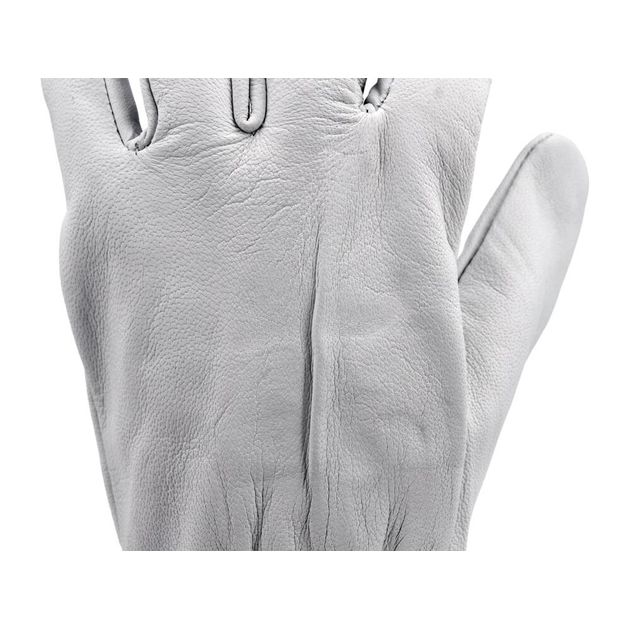 Рабочие перчатки белые с красной кромкой YATO, хлопок + кожа, р. 10, фото , изображение 8 | SNABZHENIE.com.ua