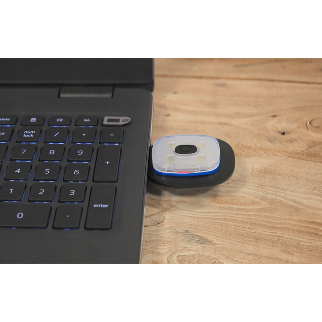 Шапка зимняя серая VOREL с аккумуляторным фонарем 120 Lm, фото , изображение 5 | SNABZHENIE.com.ua