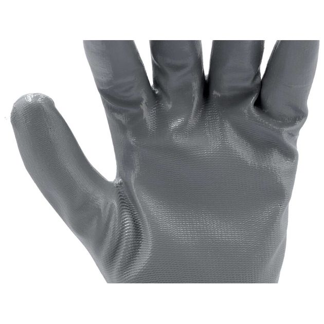 Перчатки рабочие оливковые из нейлона и нитрила YATO, размер 9, фото , изображение 10 | SNABZHENIE.com.ua