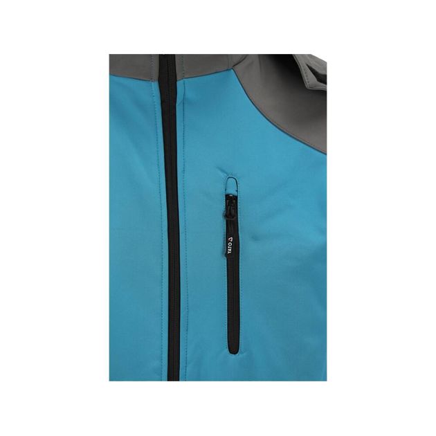 Куртка рабочая SOFTSHELL YATO XXL, синий-серый, 3 кармана, фото , изображение 8 | SNABZHENIE.com.ua