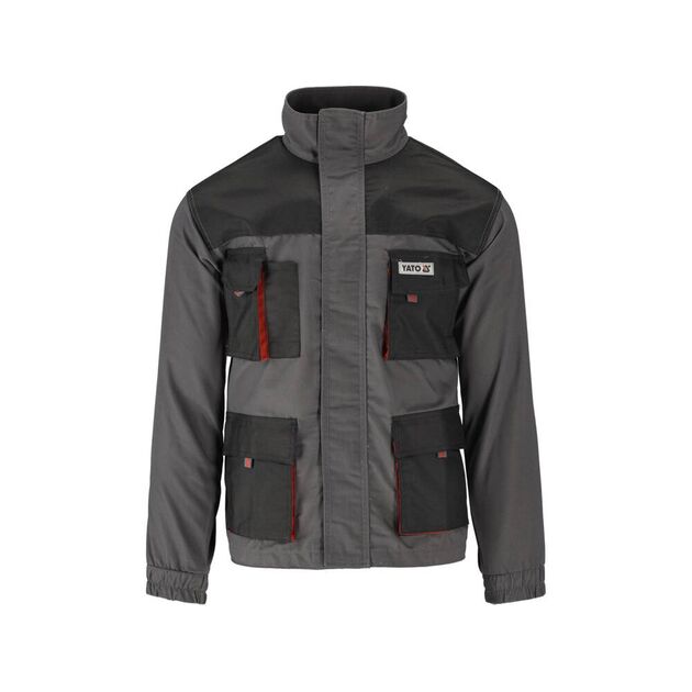 Рабочая куртка легкая DAN, размер L, 65% полиэстер, 35% хлопок YATO, фото , изображение 4 | SNABZHENIE.com.ua