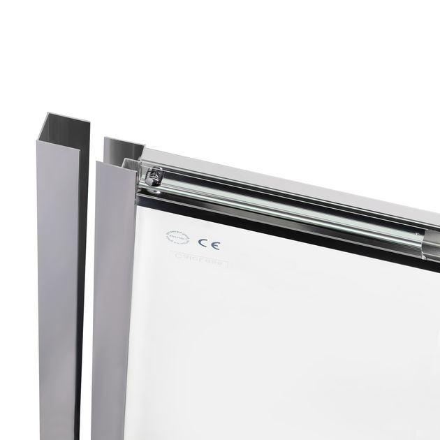 Душова дверка в нішу Qtap Taurus CRM2013-14.C6 130-140x185 см, скло Clear 6 мм, покриття CalcLess, фото , зображення 4 | SNABZHENIE.com.ua Душова дверка в нішу Qtap Taurus CRM2013-14.C6 130-140x185 см, скло Clear 6 мм, покриття CalcLess, фото , зображення 4 | SNABZHENIE.com.ua