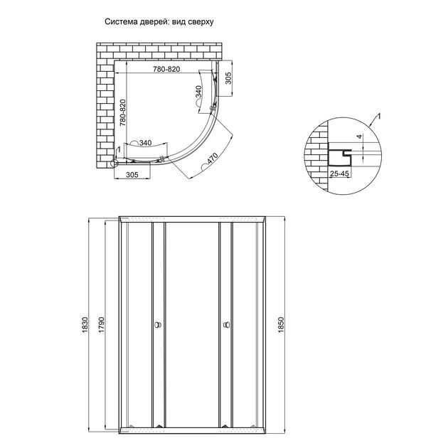 Душова кабіна Lidz Latwa SC80x80.SAT.LOW.GR, тоноване скло 4 мм без піддона, фото , зображення 2 | SNABZHENIE.com.ua Душова кабіна Lidz Latwa SC80x80.SAT.LOW.GR, тоноване скло 4 мм без піддона, фото , зображення 2 | SNABZHENIE.com.ua