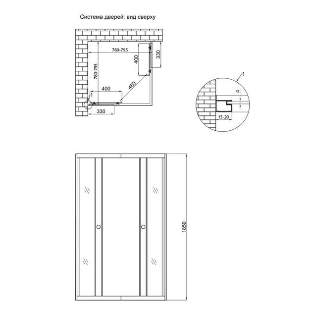 Душова кабіна Lidz Wawel SC80x80.SAT.LOW.GR, скло тоноване 4 мм без піддона, фото , зображення 2 | SNABZHENIE.com.ua Душова кабіна Lidz Wawel SC80x80.SAT.LOW.GR, скло тоноване 4 мм без піддона, фото , зображення 2 | SNABZHENIE.com.ua