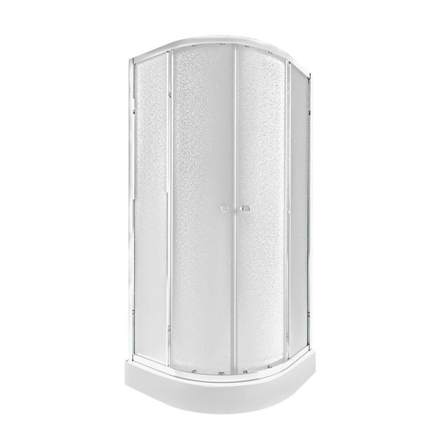 Набор душевой кабины Qtap Presto CRM1088AP5 Pear 1970x800x800 мм + поддон Robin 80x80 см, фото  | SNABZHENIE.com.ua