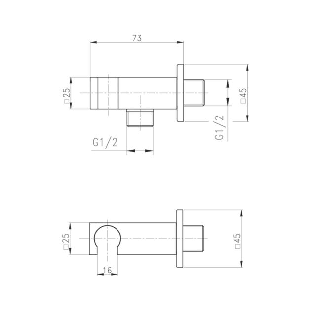 Подключення для шланга Qtap Kvad QT819810842858NB, фото , зображення 2 | SNABZHENIE.com.ua Подключення для шланга Qtap Kvad QT819810842858NB, фото , зображення 2 | SNABZHENIE.com.ua