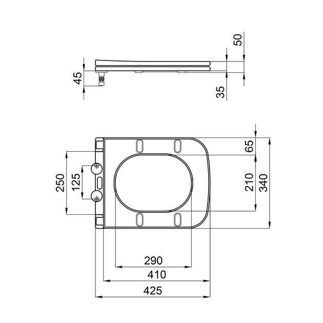 Сидіння для унітазу Qtap Presto з мікроліфтом Slim QT26992615EW, фото , зображення 2 | SNABZHENIE.com.ua Сидіння для унітазу Qtap Presto з мікроліфтом Slim QT26992615EW, фото , зображення 2 | SNABZHENIE.com.ua