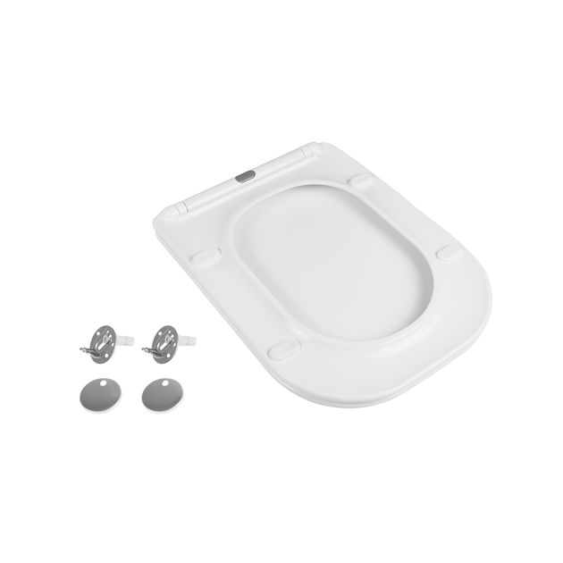 Сидіння для унітазу Qtap Presto з мікроліфтом Slim QT26992615EW, фото , зображення 6 | SNABZHENIE.com.ua Сидіння для унітазу Qtap Presto з мікроліфтом Slim QT26992615EW, фото , зображення 6 | SNABZHENIE.com.ua