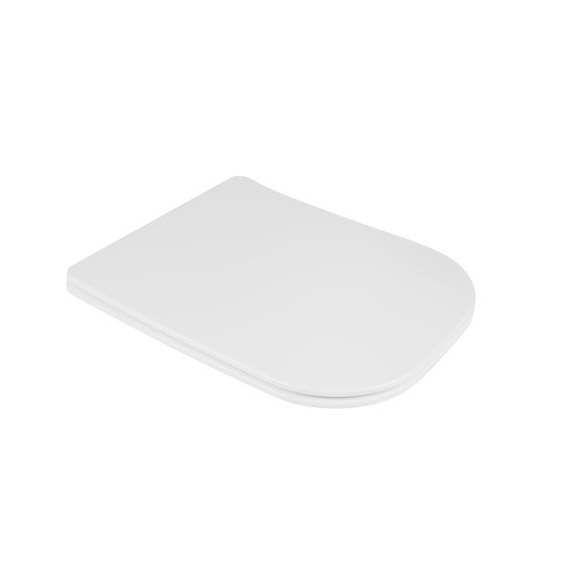 Сиденье для унитаза Qtap Nando Slim с микролифтом QT12991222AW, фото  | SNABZHENIE.com.ua