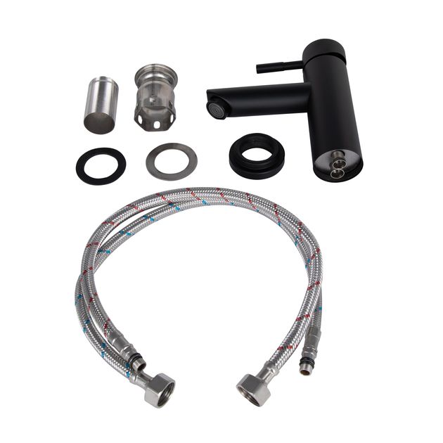 Змішувач для раковини Lidz Aria 01L-BFS Black, фото , зображення 3 | SNABZHENIE.com.ua Змішувач для раковини Lidz Aria 01L-BFS Black, фото , зображення 3 | SNABZHENIE.com.ua