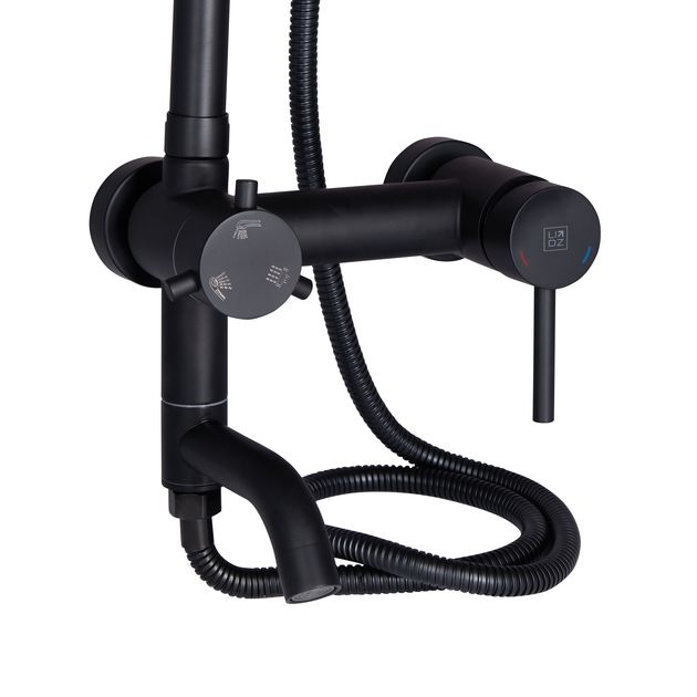 Душевая система Lidz Aria 06S-BES Black, фото , изображение 3 | SNABZHENIE.com.ua Душевая система Lidz Aria 06S-BES Black, фото , изображение 3 | SNABZHENIE.com.ua