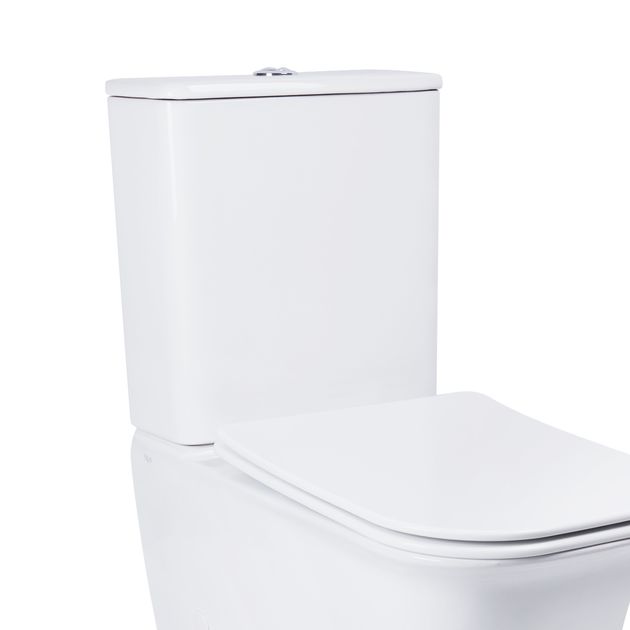 Бачок Qtap Nando унітаза напольного нижній подвод QT12221222AW2, фото  | SNABZHENIE.com.ua