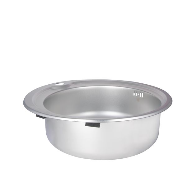 Кухонна мийка Lidz 510-D 0,6 мм Micro Decor (LIDZ510D06MD160), фото , зображення 5 | SNABZHENIE.com.ua Кухонна мийка Lidz 510-D 0,6 мм Micro Decor (LIDZ510D06MD160), фото , зображення 5 | SNABZHENIE.com.ua