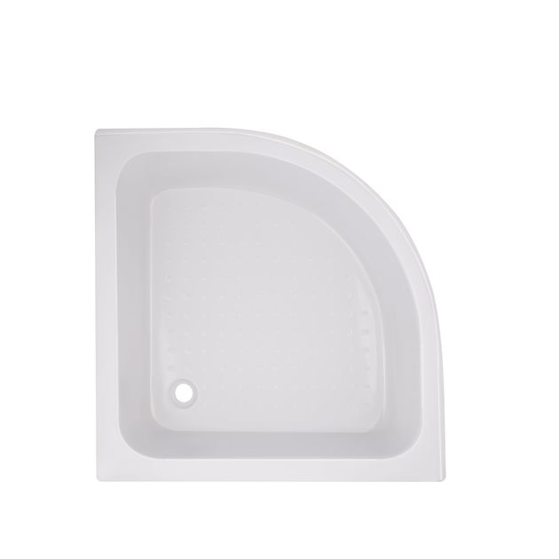 Душевой поддон KAPIELKA ST 90x90 полукруглый, с панелью, слив 52 мм, фото  | SNABZHENIE.com.ua