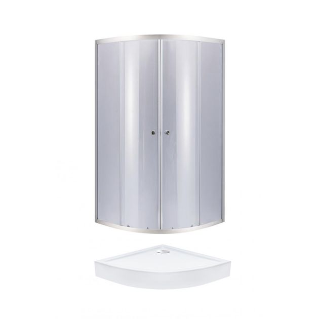Душевая кабина Latwa SC80x80, стекло 4 мм + поддон QT ROBIN, фото  | SNABZHENIE.com.ua