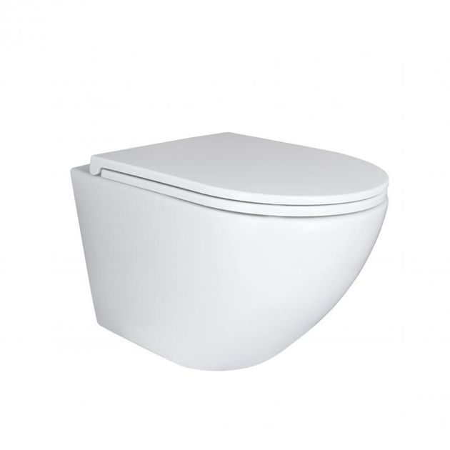 Унитаз Qtap Robin New безободковый с сиденьем Soft-close, фото  | SNABZHENIE.com.ua