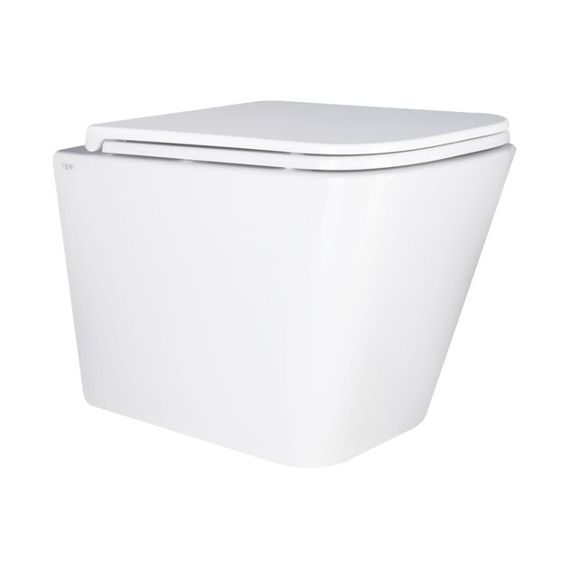 Унитаз подвесной Qtap Tern Ultra Quiet, сиденье Slim Duroplast, 490x340x350mm, белый, фото  | SNABZHENIE.com.ua