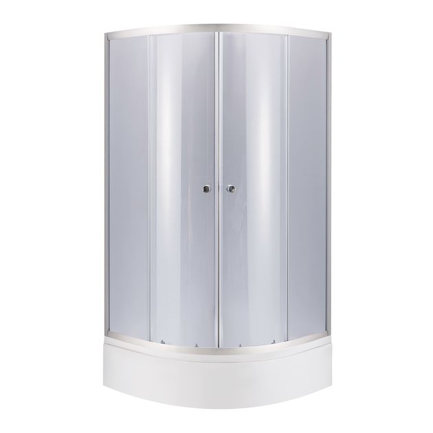 Душевая кабина Lidz Latwa SC90x90.SAT.MID.GR и поддон KAPIELKA ST90x90x26, фото  | SNABZHENIE.com.ua