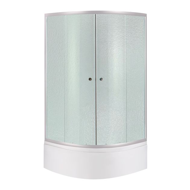 Душевая кабина Lidz Latwa SC90x90, полукруглая, стекло Frost 4 мм + поддон KAPIELKA ST90x90., фото  | SNABZHENIE.com.ua